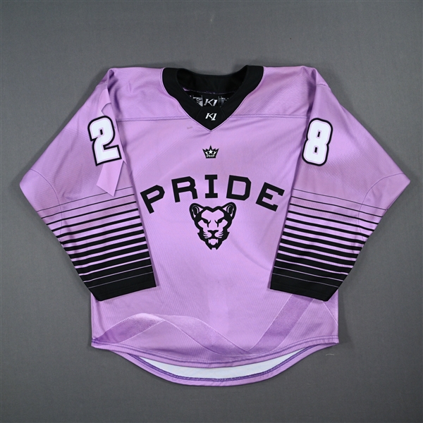 Lexie Laing - Game-Worn Hockey Fights Cancer Jersey - Worn February 18, 2023