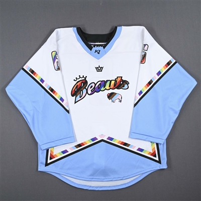Lot Detail - No Name On Back (NNOB) - Game-Issued Pride Jersey
