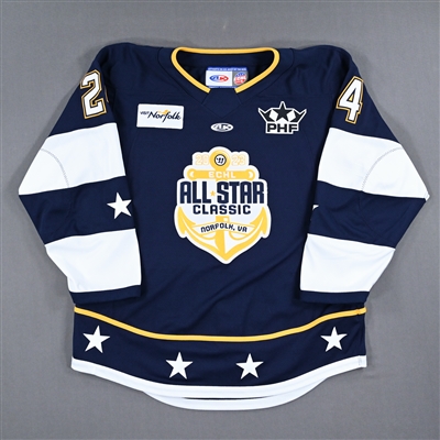 Ann-Sophie Bettez - 2023 ECHL All-Star Classic - Eastern Conference - Game-Worn Autographed Blue Set 1 Jersey