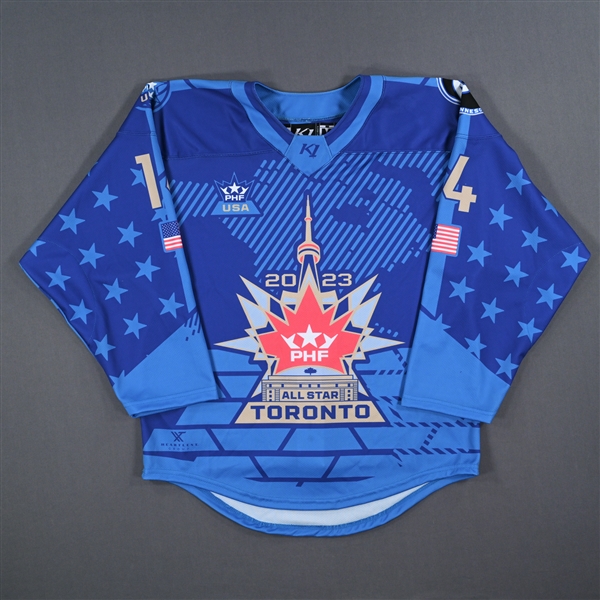 Sydney Brodt - Team United States - Blue All-Star Autographed Jersey - Worn January 29, 2023 vs. Canada