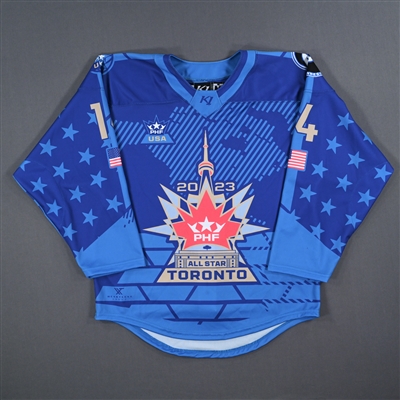 Sydney Brodt - Team United States - Blue All-Star Autographed Jersey - Worn January 29, 2023 vs. Canada