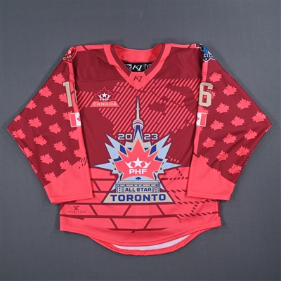 Sarah Bujold - Team Canada - Red All-Star Autographed Jersey - Worn January 29, 2023 vs. United States