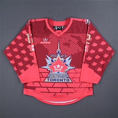 Catherine Daoust - Team Canada - Red All-Star Autographed Jersey - Worn January 29, 2023 vs. United States