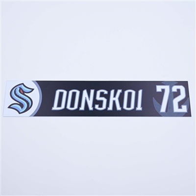 Joonas Donskoi - Seattle Kraken - Locker Room Nameplate - 2022-23 NHL Season