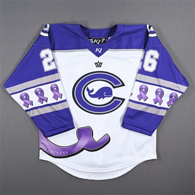 Kiira Dosdall-Arena - Connecticut Whale - Game-Issued Alzheimers Awareness Jersey - 2022-23 PHF Season