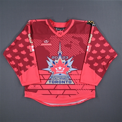 Elizabeth Giguere - Team Canada - Red All-Star Autographed Jersey - Worn January 29, 2023 vs. United States