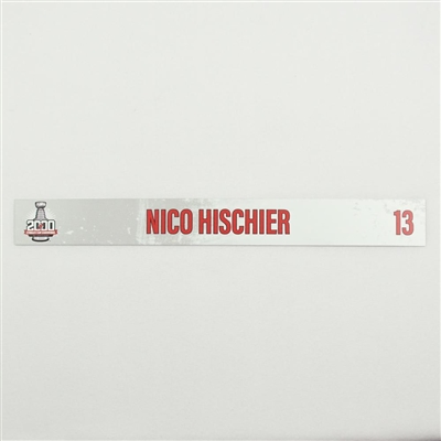 Nico Hischier - 2000 Stanley Cup 20th Anniversary Locker Room Nameplate