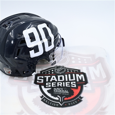 Marcus Johansson - Helmet - Navy, Bauer Helmet w/ Oakley Shield - Worn 2/18/23 - 2023 Stadium Series