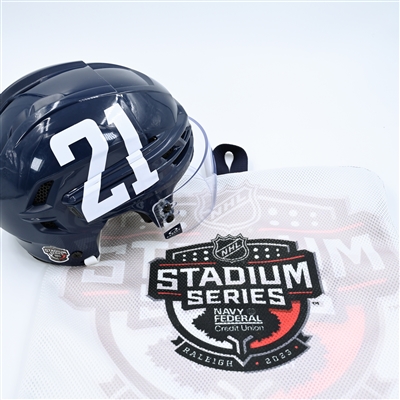 Garnet Hathaway - Helmet - Navy, CCM Helmet w/ Oakley Shield - Worn 2/18/23 - 2023 Stadium Series