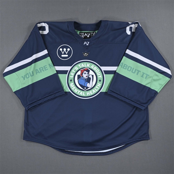 NNOB (No Name on Back) - Game-Issued Mental Health Awareness Jersey 