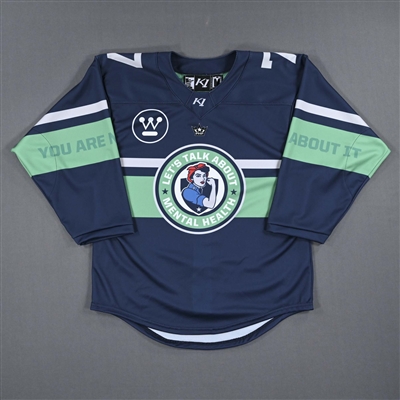 NNOB (No Name on Back) - Game-Issued Mental Health Awareness Jersey 