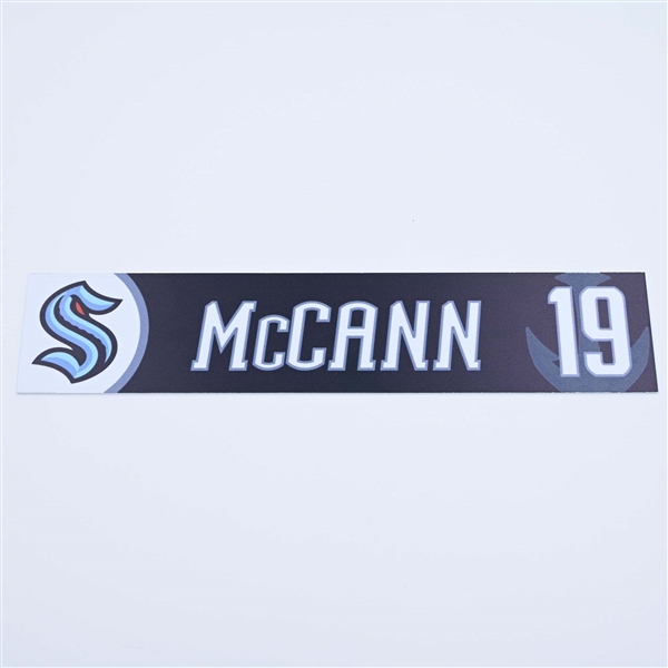 Jared McCann - Seattle Kraken - Locker Room Nameplate - 2022-23 NHL Season