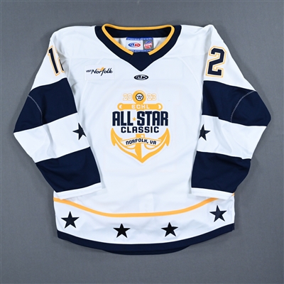 Jeremy McKenna - 2023 ECHL All-Star Classic - Western Conference - Game-Worn Autographed White Set 2 Jersey