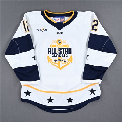 Jeremy McKenna - 2023 ECHL All-Star Classic - Western Conference - Game-Worn Autographed White Set 1 Jersey