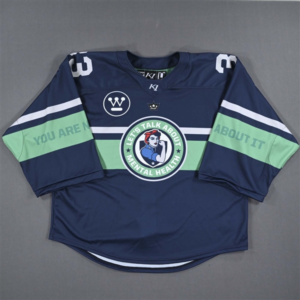 Rachel McQuigge - Game-Issued Mental Health Awareness Autographed Jersey 
