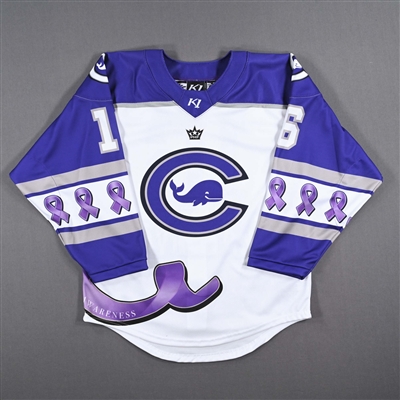 Katerina Mrazova - Connecticut Whale - Game-Issued Alzheimers Awareness Jersey - 2022-23 PHF Season
