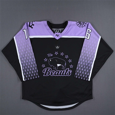 Emma Nuutinen - Buffalo Beauts - Game-Issued Hockey Fights Cancer Jersey - Worn January 7, 2023 vs. Minnesota Whitecaps