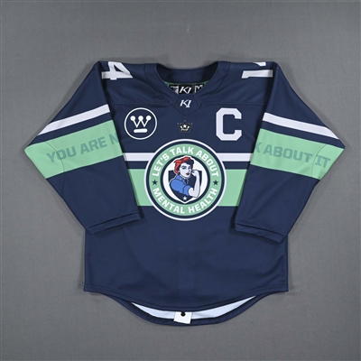 Madison Packer - Game-Worn Mental Health Awareness  Autographed Jersey w/C - Worn January 14 and 15, 2023