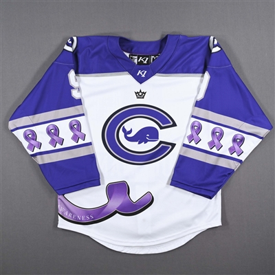 Tori Sullivan - Connecticut Whale - Game-Issued Alzheimers Awareness Jersey - 2022-23 PHF Season