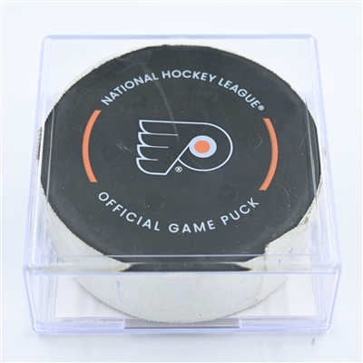 Kevin Hayes - Philadelphia Flyers - Goal Puck - November 12, 2022 vs. Ottawa Senators (Flyers Logo) 