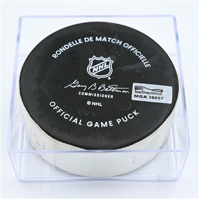 Kevin Hayes - Philadelphia Flyers - Goal Puck - November 12, 2022 vs. Ottawa Senators (Flyers Logo) 