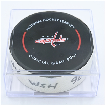 Marcus Johansson - Washington Capitals - Goal Puck - November 9, 2022 vs. Pittsburgh Penguins (Capitals Logo) 
