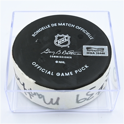 Anthony Mantha - Washington Capitals - Goal Puck - November 11, 2022 vs. Tampa Bay Lightning (Capitals Logo) 