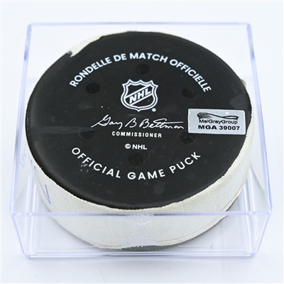 Joe Pavelski - Dallas Stars - Goal Puck - November 13, 2022 vs. Philadelphia Flyers (Flyers Logo) 