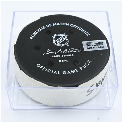 Aliaksei Protas - Washington Capitals - Goal Puck - November 11, 2022 vs. Tampa Bay Lightning (Capitals Logo) 