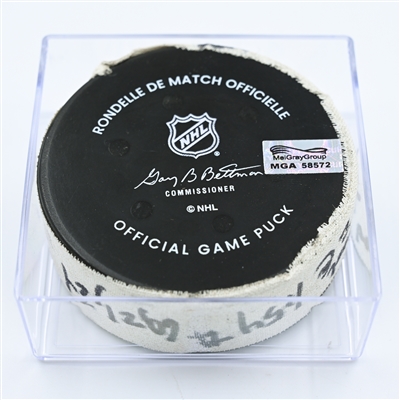 Vincent Trocheck - New York Rangers - Goal Puck - November 17, 2022 vs. Seattle Kraken (Kraken Logo) 