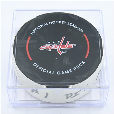 Jason Zucker - Pittsburgh Penguins - Goal Puck - November 9, 2022 vs. Washington Capitals (Capitals Logo) 