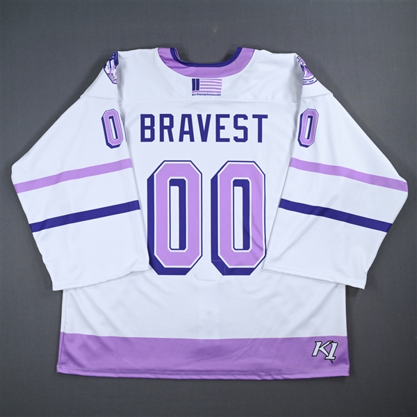 Nick Battaglia - Game-Worn Breast Cancer Awareness Jersey - Worn October 20, 2023 vs. Mena Singer Foundation