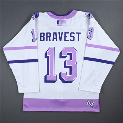 Shane Saladis - Game-Worn Breast Cancer Awareness Jersey - Worn October 20, 2023 vs. Mena Singer Foundation