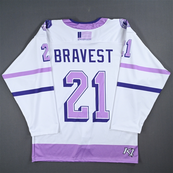 Jim Becker - Game-Worn Breast Cancer Awareness Jersey w/C - Worn October 20, 2023 vs. Mena Singer Foundation