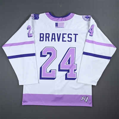 Robert Strafer - Game-Worn Breast Cancer Awareness Jersey - Worn October 20, 2023 vs. Mena Singer Foundation