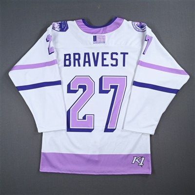 Thomas Esposito - Game-Worn Breast Cancer Awareness Jersey - Worn October 20, 2023 vs. Mena Singer Foundation