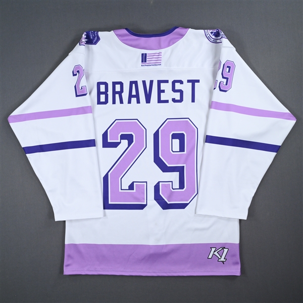 Lt. Bryan Easop - Game-Worn Breast Cancer Awareness Jersey - Worn October 20, 2023 vs. Mena Singer Foundation