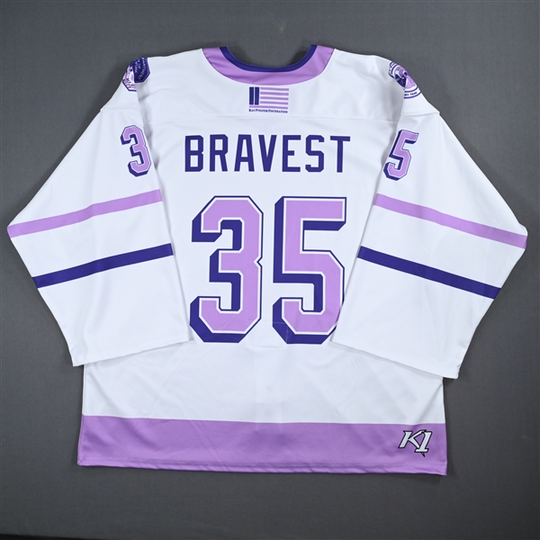 Matt Herzog - Game-Worn Breast Cancer Awareness Jersey - Worn October 20, 2023 vs. Mena Singer Foundation