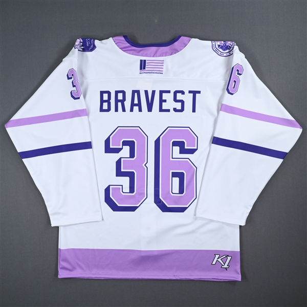 Matthew Gervasi - Game-Issued Breast Cancer Awareness Jersey - October 20, 2023 vs. Mena Singer Foundation 