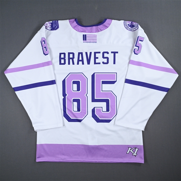 Nick Bowerman - Game-Issued Breast Cancer Awareness Jersey - October 20, 2023 vs. Mena Singer Foundation 