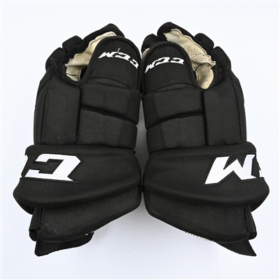 Kevin Bahl - Game-Worn Black Third, CCM HGTKXP Gloves - 2022-23 NHL Season