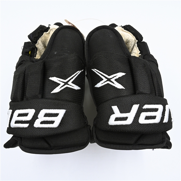 Jesper Bratt - Game-Worn Black Third, Bauer Vapor 2X Gloves - 2022-23 NHL Season
