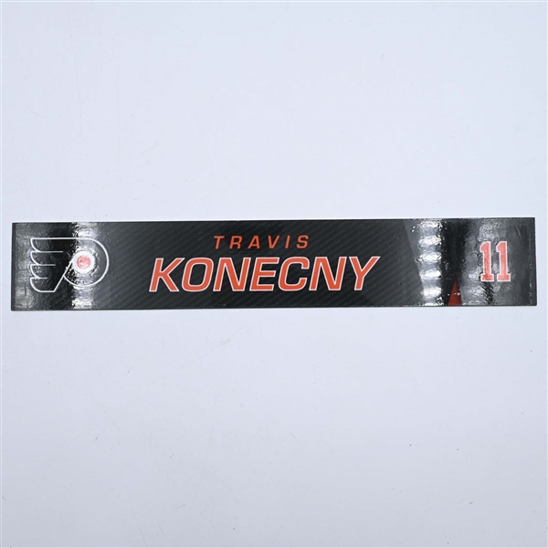 Travis Konecny - Philadelphia Flyers - Locker Room Nameplate - 2019-20 NHL Season
