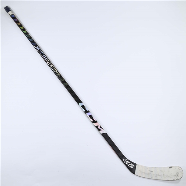 Connor McDavid - Edmonton Oilers - CCM Jetspeed FT5 Stick - 49th Goal of Season February 27, 2023 vs. Boston Bruins - Autographed - Photo-Matched