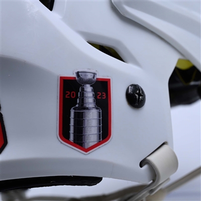 Ondrej Palat - Game-Worn White, Bauer Helmet w/ Bauer Shield - 2022-23 NHL Regular Season and 2023 Stanley Cup Playoffs