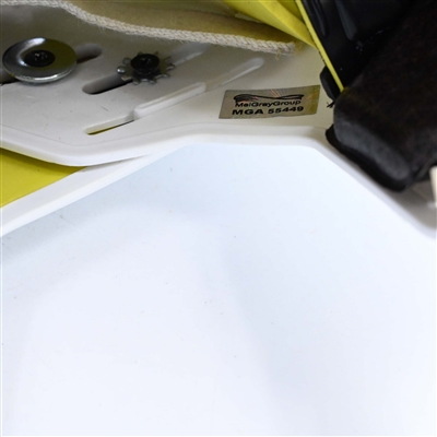 Dougie Hamilton - Game-Worn White, Bauer Helmet w/ Bauer Shield - 2022-23 NHL Regular Season and 2023 Stanley Cup Playoffs