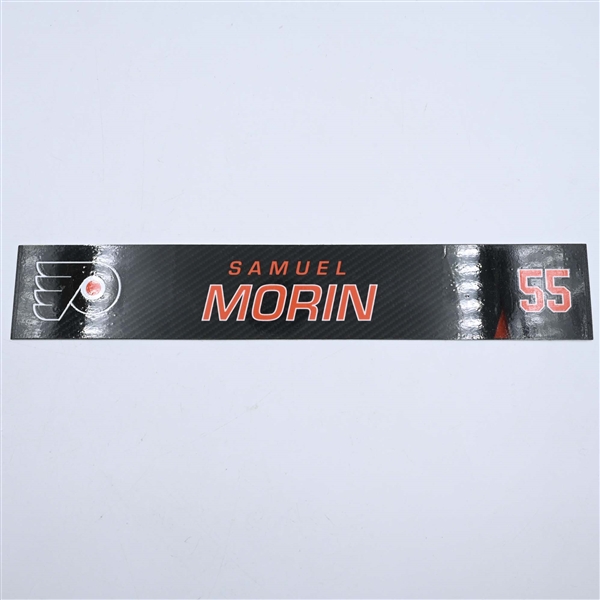 Samuel Morin - Philadelphia Flyers - Locker Room Nameplate - 2019-20 NHL Season