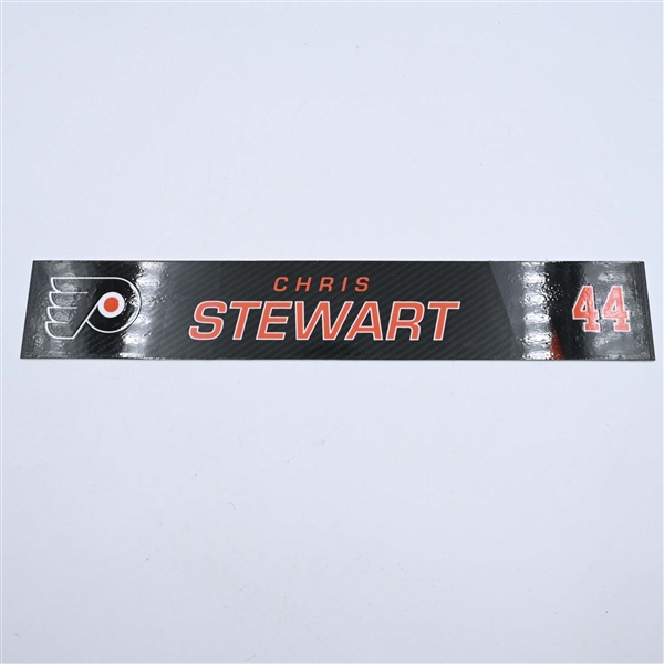 Chris Stewart - Philadelphia Flyers - Locker Room Nameplate - 2019-20 NHL Season