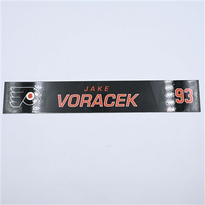 Jakub Voracek - Philadelphia Flyers - Locker Room Nameplate - 2019-20 NHL Season