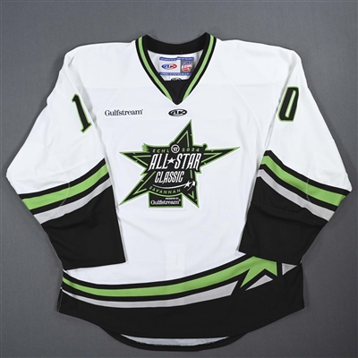 Trevor Cosgrove - 2024 ECHL All-Star Classic - Game-Issued White Jersey - First Period 